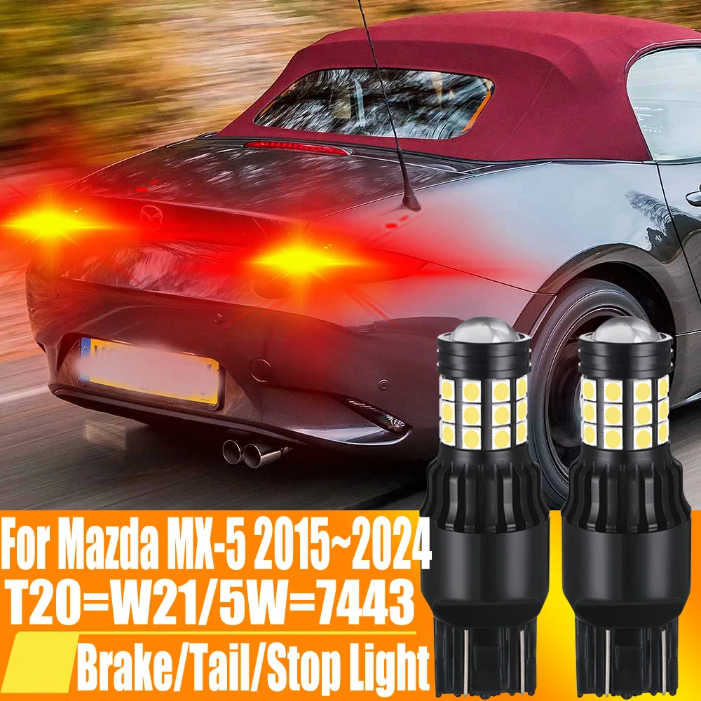 2 шт., задняя фонарь тормозной лампы T20 W21/5W 7443 W21W 580 7440