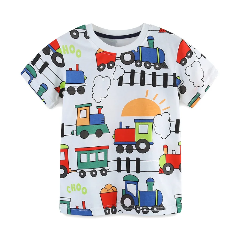 

Zeebread 2-7T New Arrival Baby Cotton T shirts With Cartoon Print Hot Selling Boys Summer Tees Tops Short Sleeve Shirts Clothes