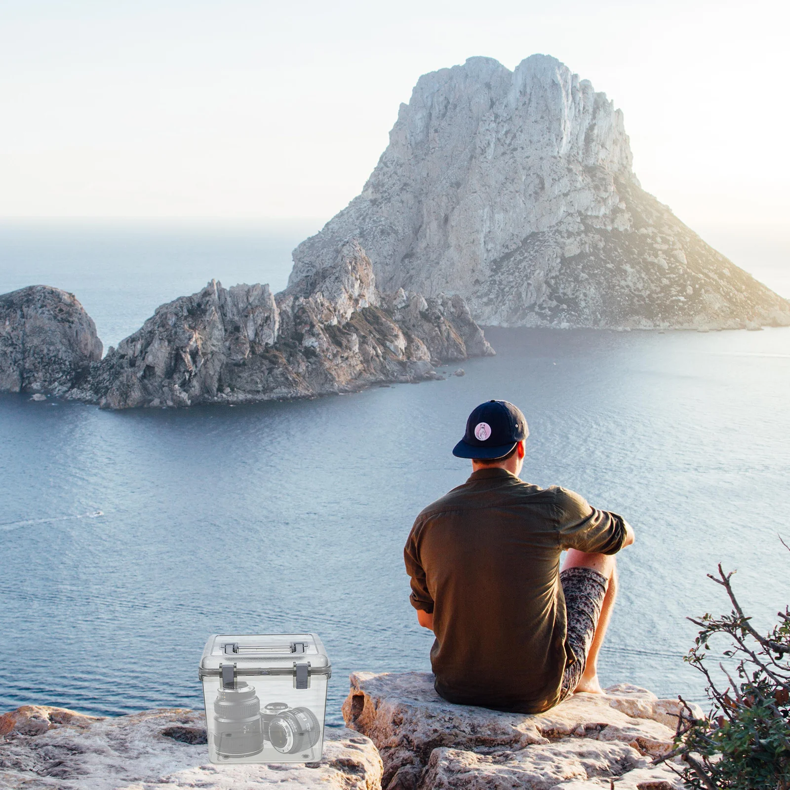 عدسة الكاميرا صندوق تخزين مقاوم للرطوبة سعة كبيرة حافظة مقاومة للغبار لأشتات المنزلية مجموعة الإسعافات الأولية في الهواء الطلق #6