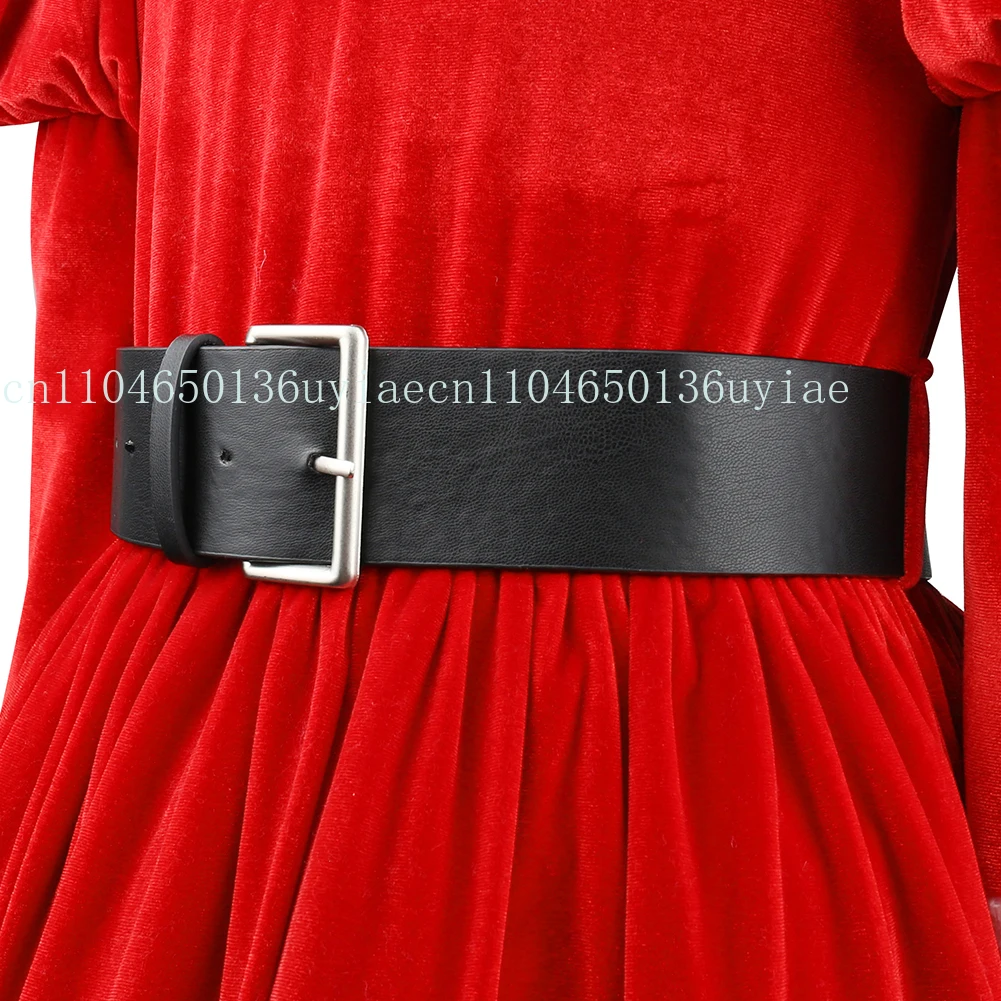 السنة الجديدة للأطفال سانتا كلوز الأحمر تأثيري عيد الميلاد زي فستان فرو دافئ للفتيات كرنفال حفلة يتوهم عيد الميلاد نظرة ملابس الحفلات #5