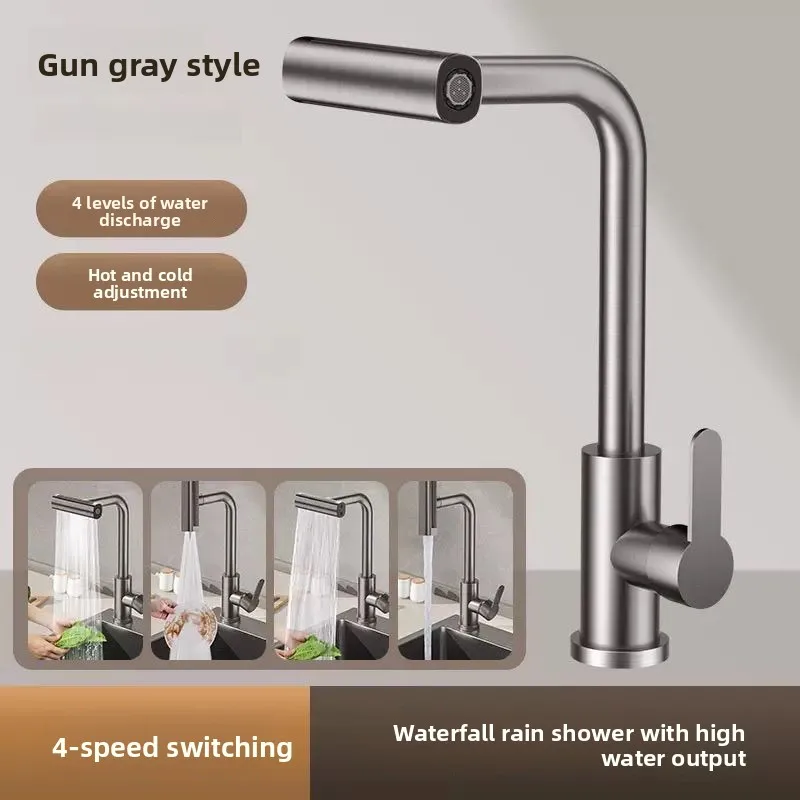 

Kitchen faucet, rain waterfall, vegetable basin, dishwasher, household sink, hot and cold two-in-one pressurized