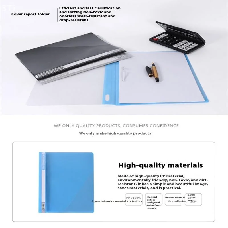5pcs A4 프로젝트 폴더, 프리젠테이션 프로젝트 폴더 A4 보고서, 문서 파일 투명 커버