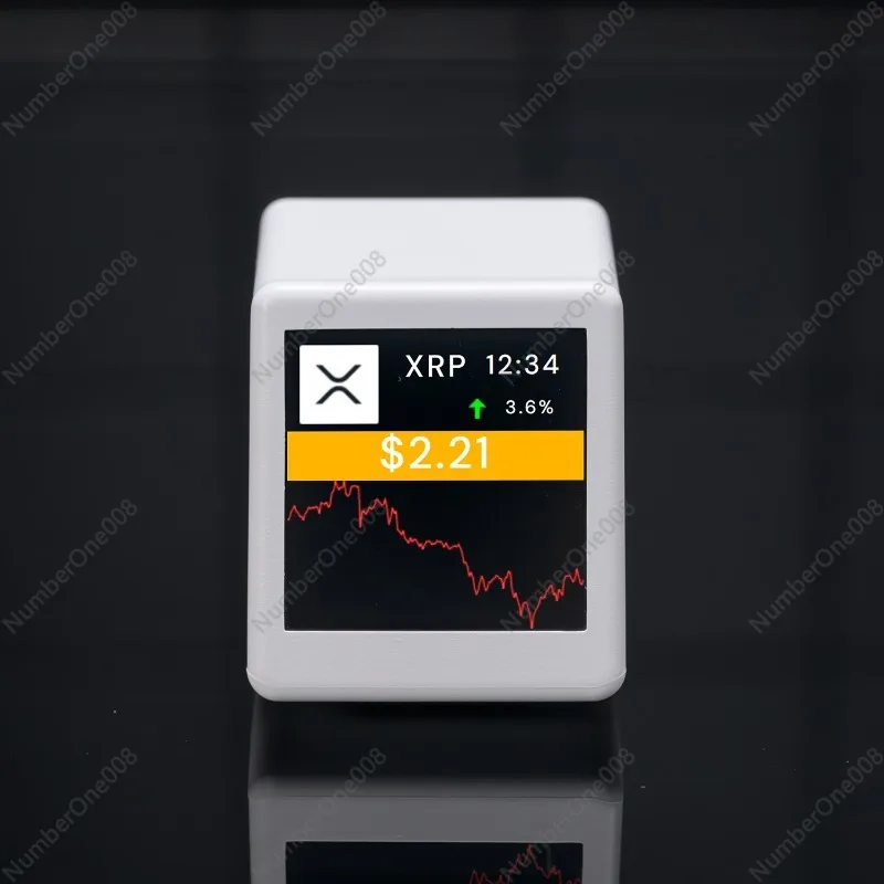 Cryptocurrency Price Display Virtual Currency Curve Tracking WiFi Weather Clock