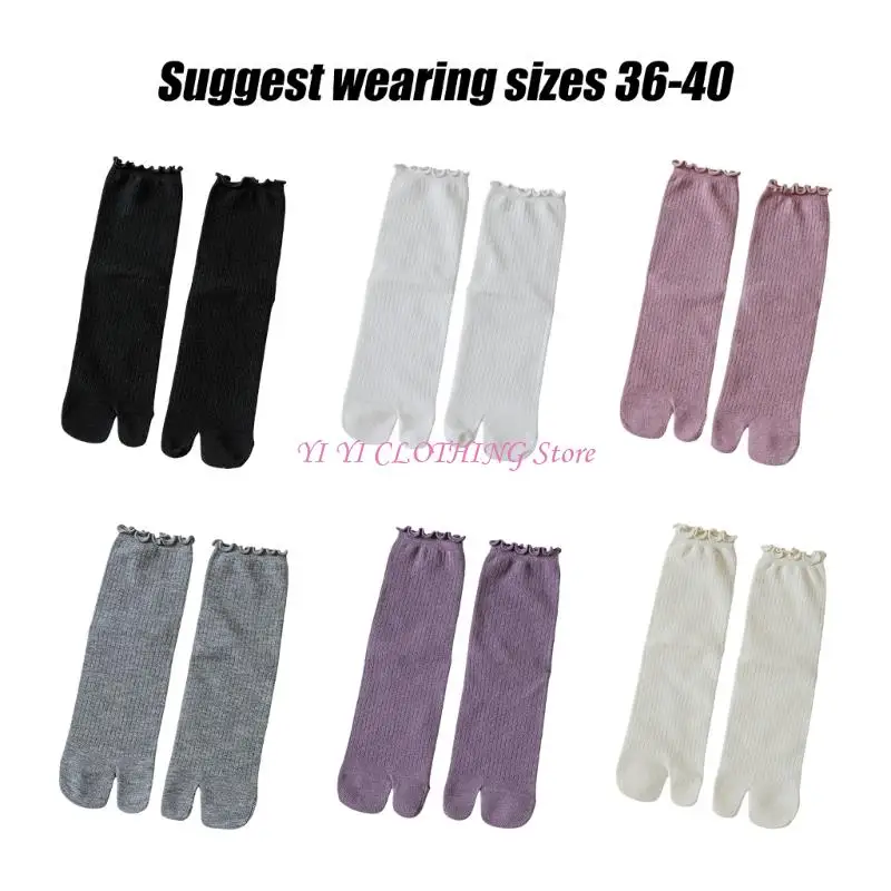 n5kf flop tabis socks مرنة tabis split toe socks cotton صندل الجوارب الكشكش تقليم جوارب طاقم الكاحل frilly للسيدات #6