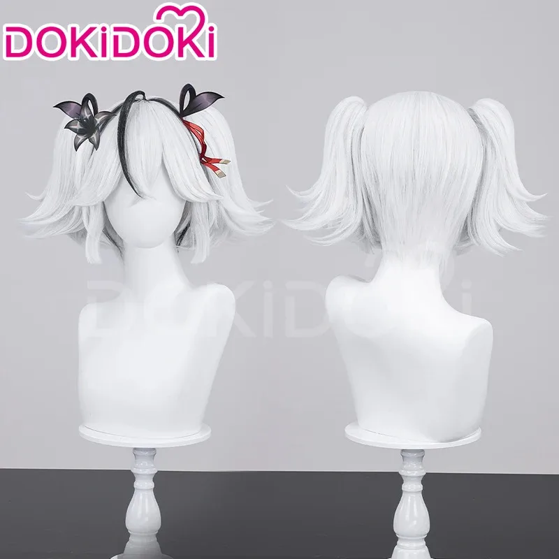 Candy 2025IN STOCK Zani Ciaccona Camellya Scar Danjin Youhu Game Wuthering Waves DokiDoki Женский белый парик 32 см Chun Косплей