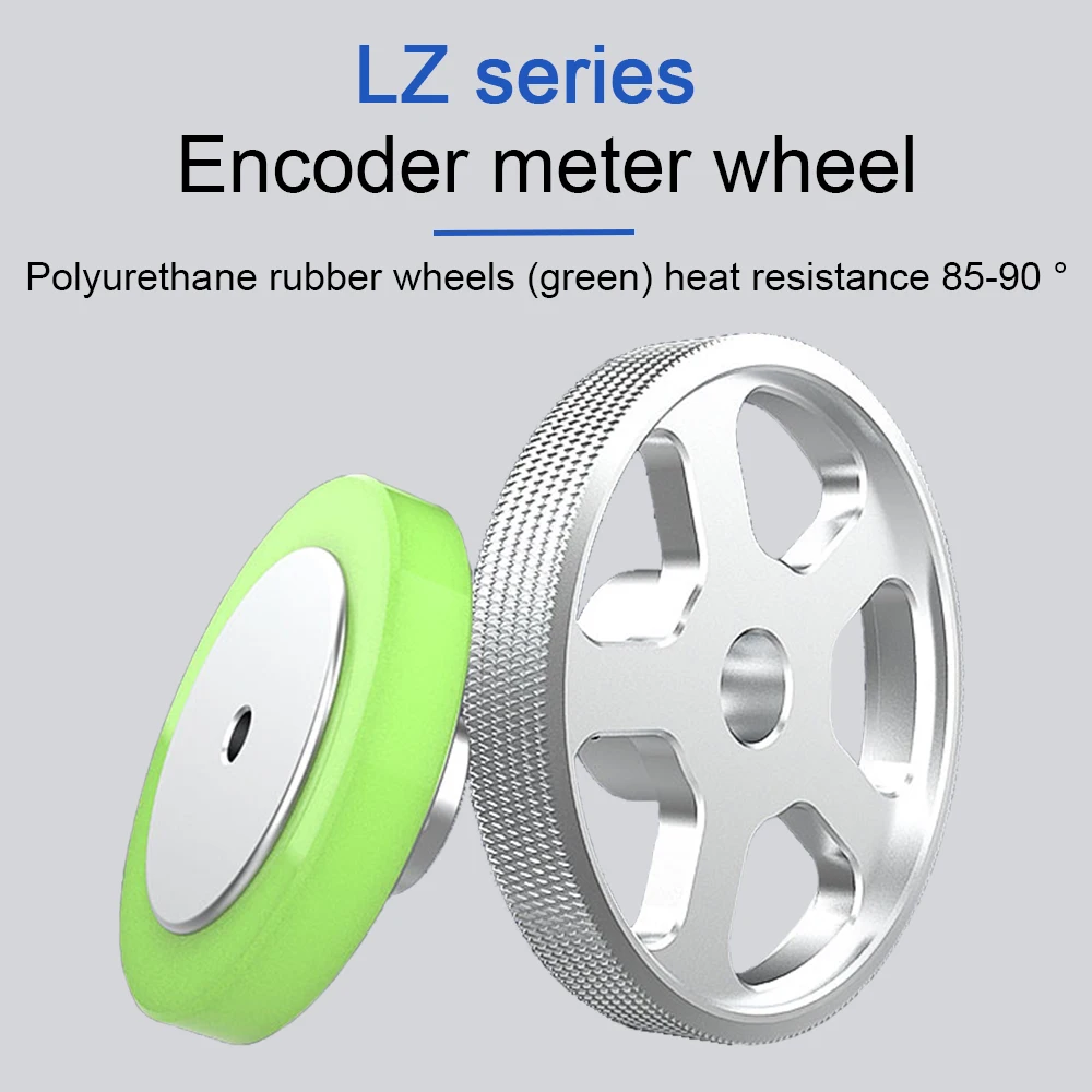 Cloweit 300 MM Polyurethane Metal Synchronizer Rotary Encoder Measurement Meter   Perimeter Circumference 6 8 10 MM Bore