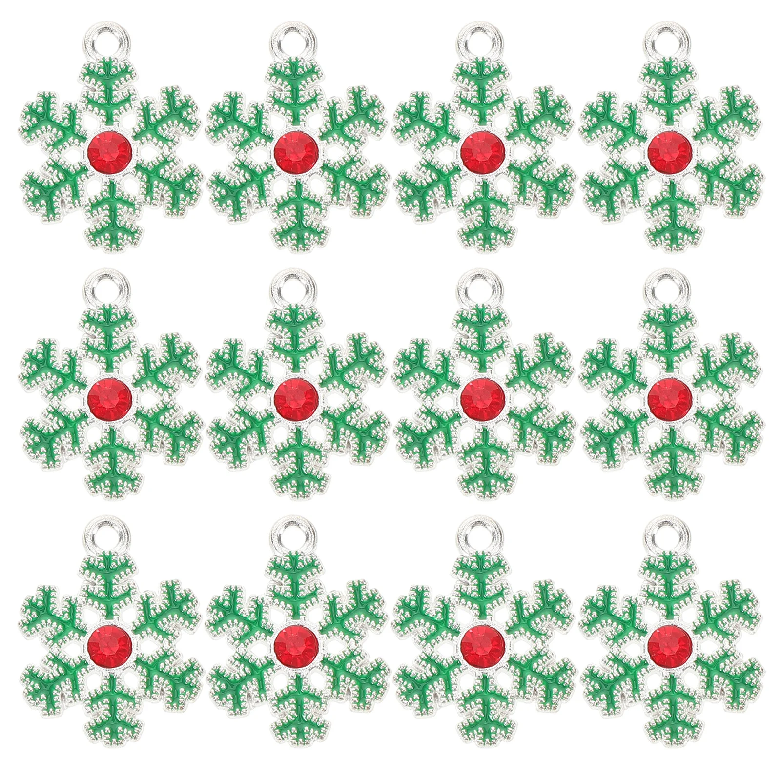 

20Pcs Snowflake Pendant Alloy DIY Jewelry Making Charm for Necklace Bracelet Christmas Gift Accessories Alloy Pendant