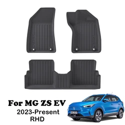 TPE Car Floor Mats for MG ZS EV 2023-present Right-hand Drive Boot Liner Tray Foot Pad Waterproof Non-slip Carpet Cargo Liners