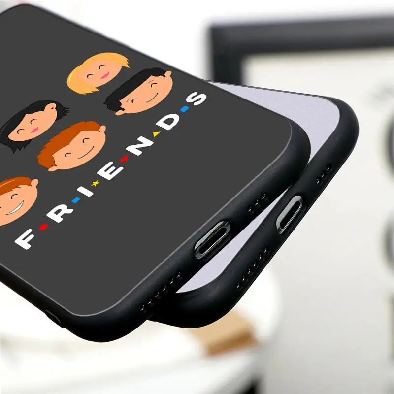 Funny Friends TV Show Comics Phone Case For Apple iPhone 15 14 13 12 11 Pro Max Mini 8 7 SE XR XS 16 Black Cover Fundas Coque