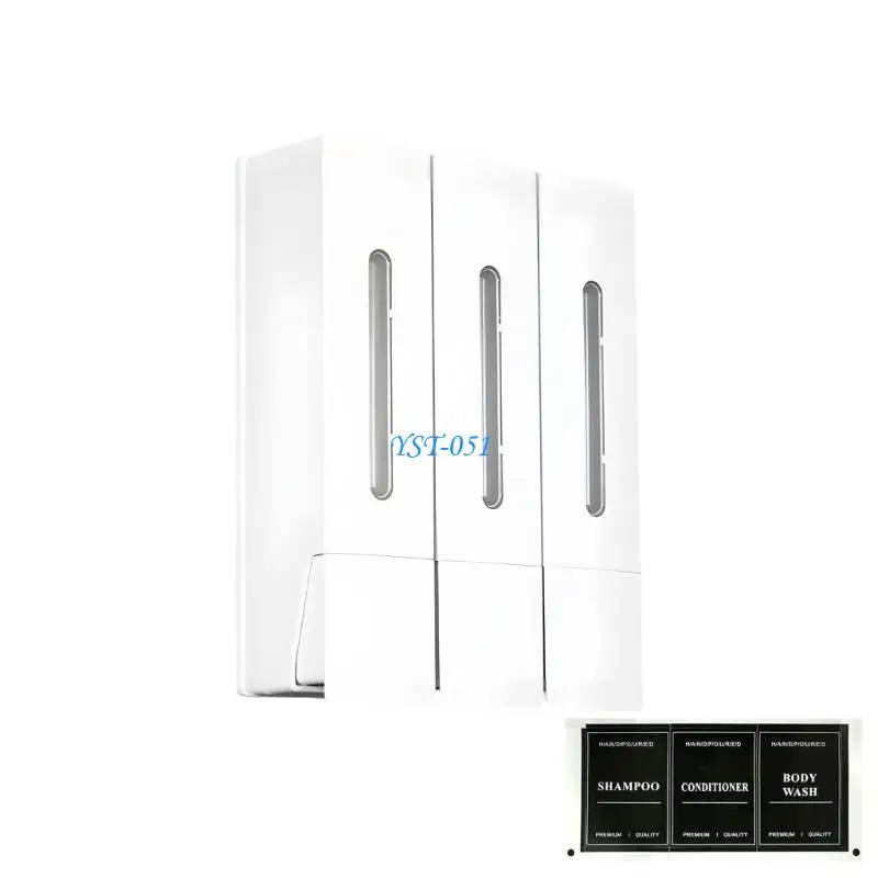 

E15A Modern Shower Soap Dispenser Large Capacity No Drilling Required Simple Installation