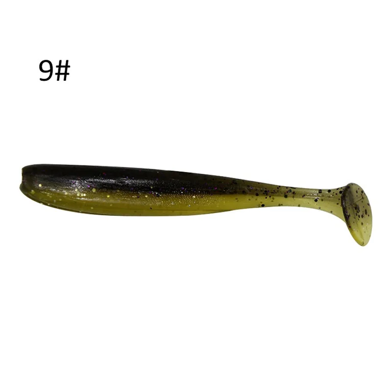 10 30 50pcs/lot Soft Baits Wobbler 6.3cm Dark colored clearance sale Lightweight Fishing Lure Big Easy Shiner Shad