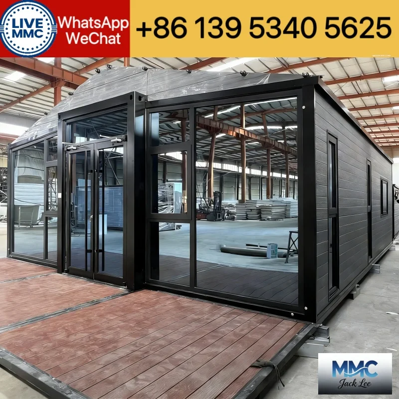 20ft-40ft Prefabricated Folding House Low-Cost Container House 2-3 Bedrooms Australian Standard Compliant Modular Cabin