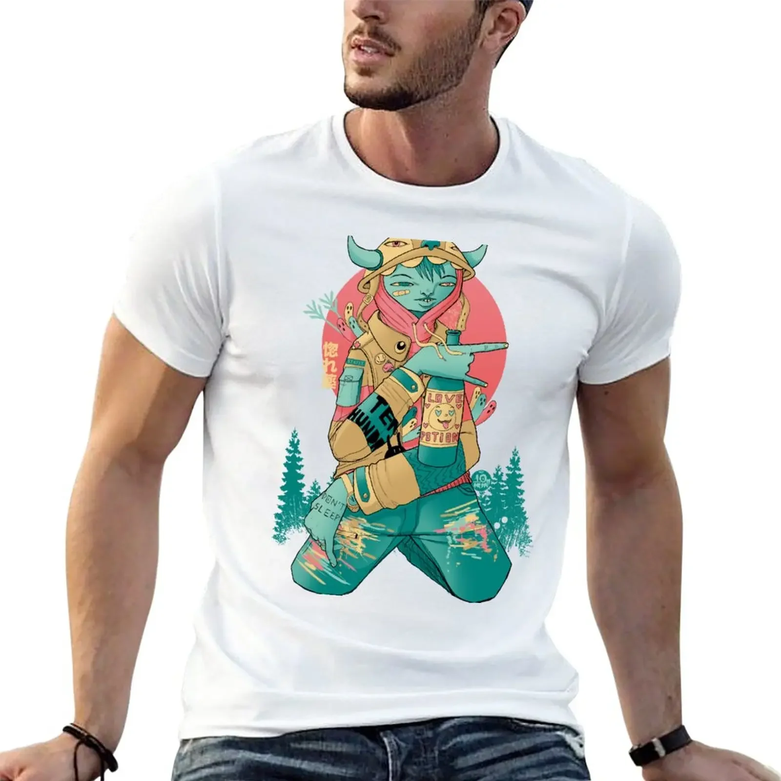 Love Potion T-Shirt vintage customizeds clothes for men