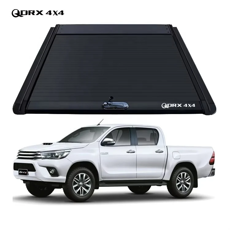 

Own Brand Pickup Truck Parts Black Aluminum Alloy Double Pickup Truck Bed Tonneau Cover