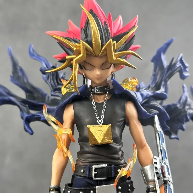 2025 28 cm Anime Duel Monsters Anime Figur Gk Yugi Muto Puppe 2 Köpfe PVC Statue Modell Sammeln Dekoration Spielzeug Weihnachten geschenk – Detail 9