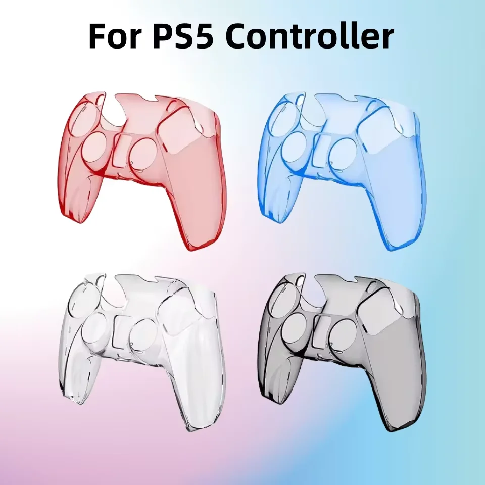 

Прозрачный чехол для контроллера PS5 DualSense, ультратонкий прозрачный защитный чехол для PS5, геймпад, игровые аксессуары