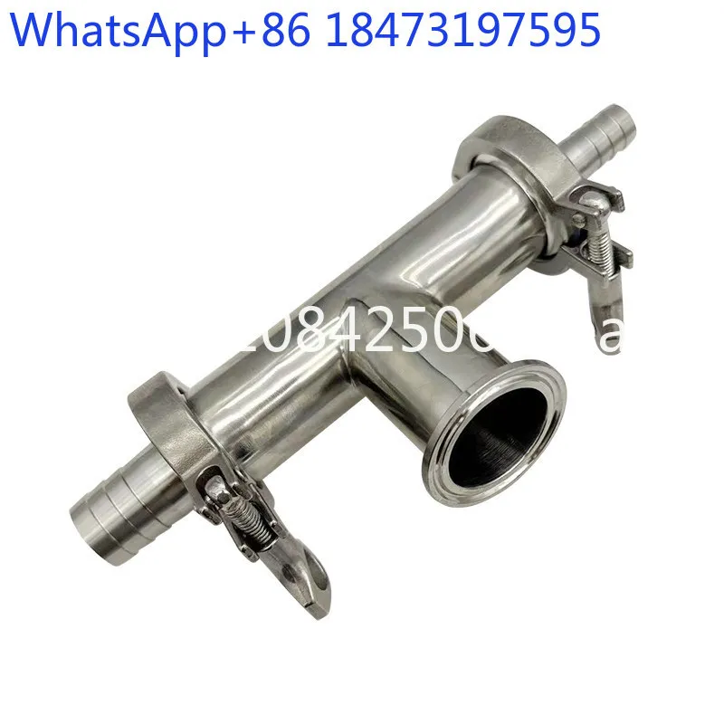 

304 Pneumatic Filling Installation Machine Three-Way Check Valve Equipped with Inlet and Outlet Machine Three-way Pipe Valve