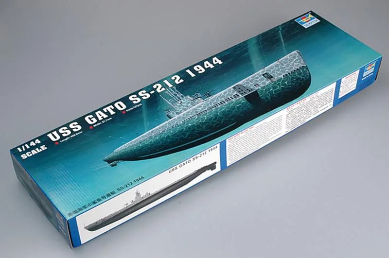 

Trumpeter 1/144 05906 USS GATO SS-212 1944 Submarine Dunker Warship Kit Static Model TH06917-SMT2