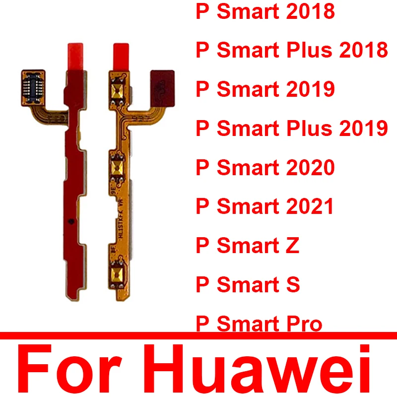 Power Volume Flex Cable For Huawei P Smart S Z Pro Side Button Flex Ribbon For Hauwei P Smart Plus 2018 2019 2020 2021 Flex Part