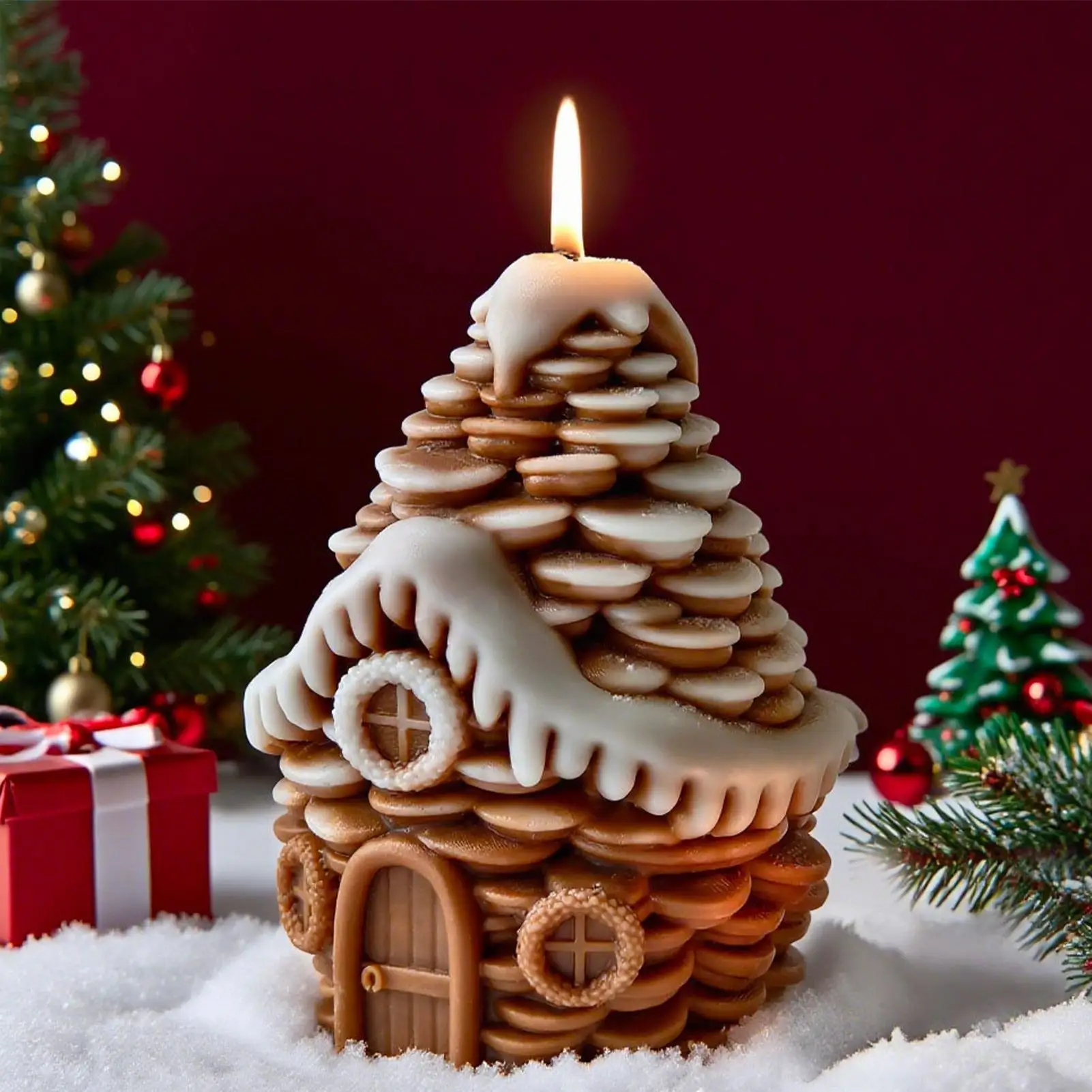 عيد الميلاد شمعة قوالب الصنوبر المخروط منزل قالب الصب عطلة قوالب الصب لراتنجات الايبوكسي الجص الصابون مخطط الحفلات الفن