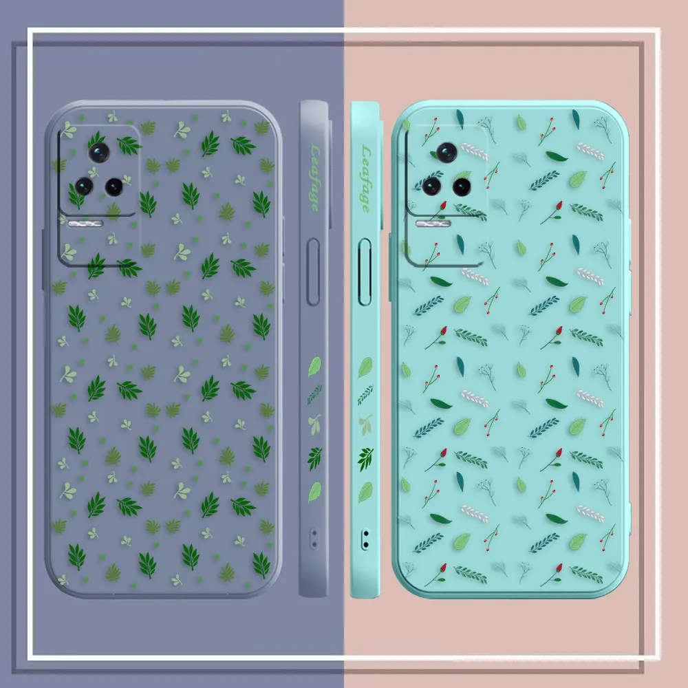 Rainforest Leaf Phone Case For Redmi K60E K60 K50 K40S K40 K30 K20 12C 10C 9A 9 8 10X 10A 10 Pro 4G 5G Gaming Case Fundas Shell