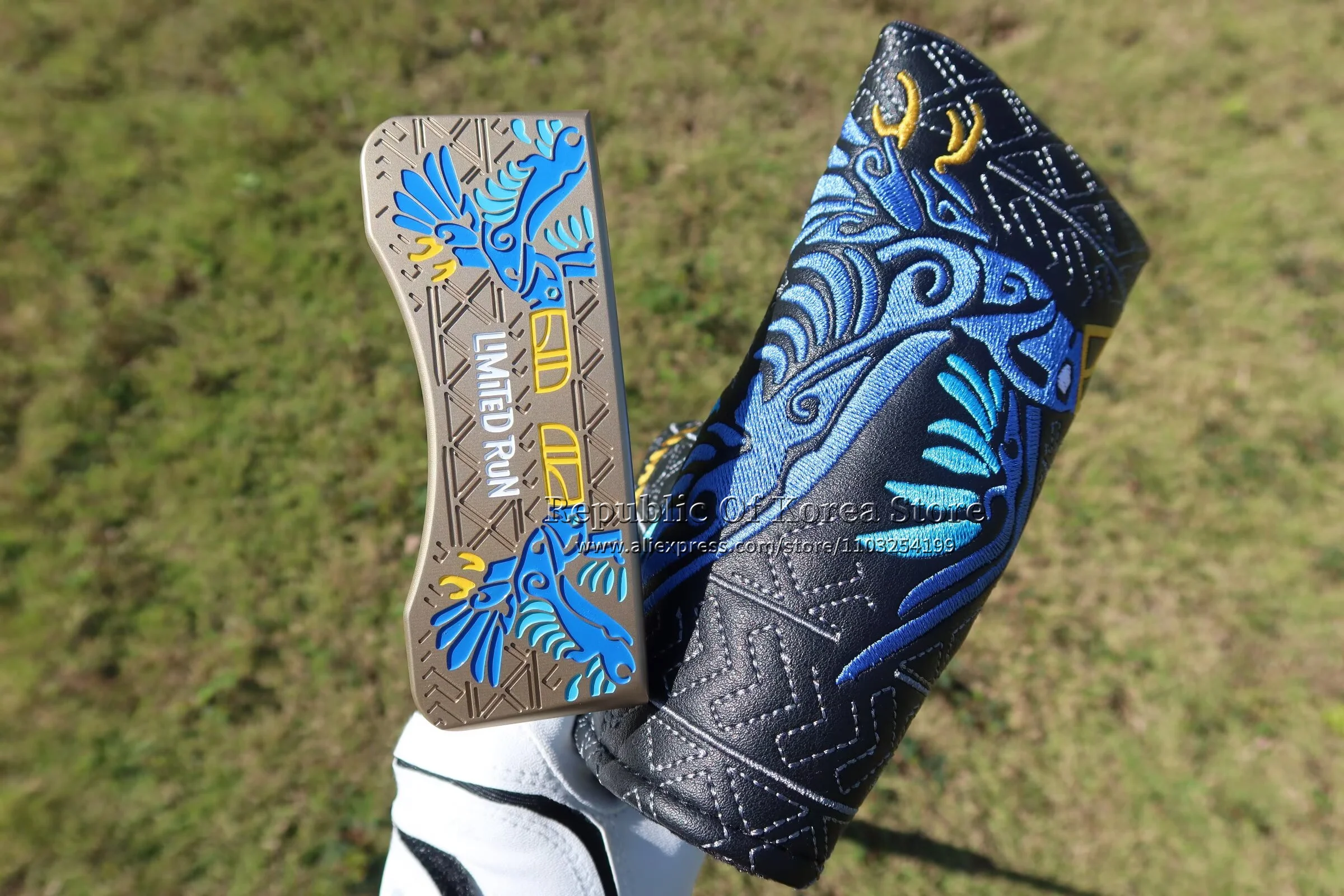 Nuevo putter de golf de edición limitada Beaked Bird Totem, 32/33/34/35/36 pulgadas, eje de acero con funda protectora.