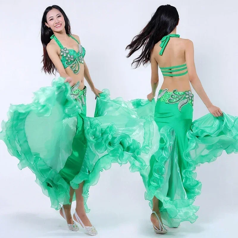 

New desigh Top-Grade Egyptian Belly Dance Outfit Set Sexy Egypt Belly Dance Costumes Professional dancing Clothes Dress 8 colors