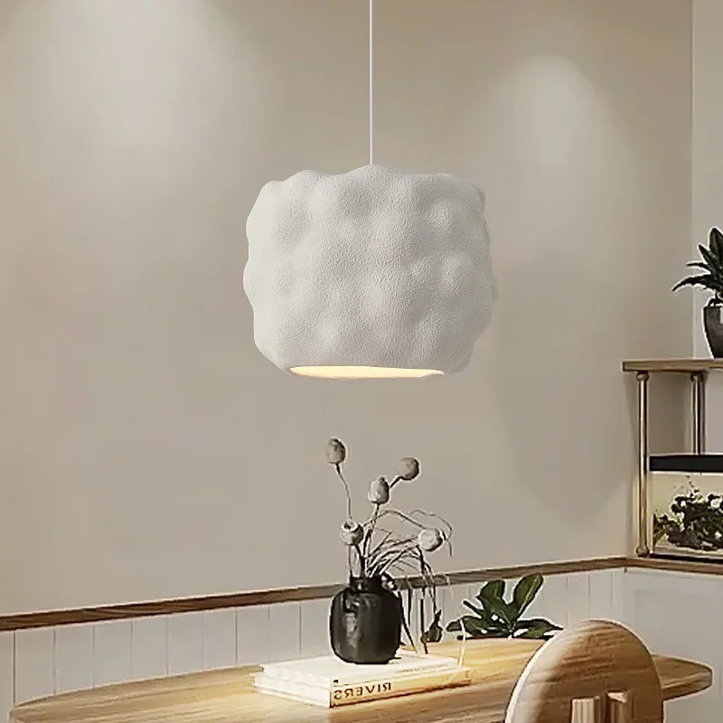 

New Restaurant Wabi Sabi Pendant Lamps Minimalist E27 Study Bedroom Lighting Lustre Design Home Decoration Bar Lamp Fixtures