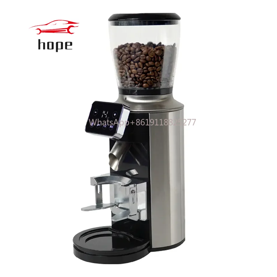 Stainless Steel Burr Electric Blade Coffee Grinder With Adjustable Settings Coffee Grinders Maker Drop Shipping