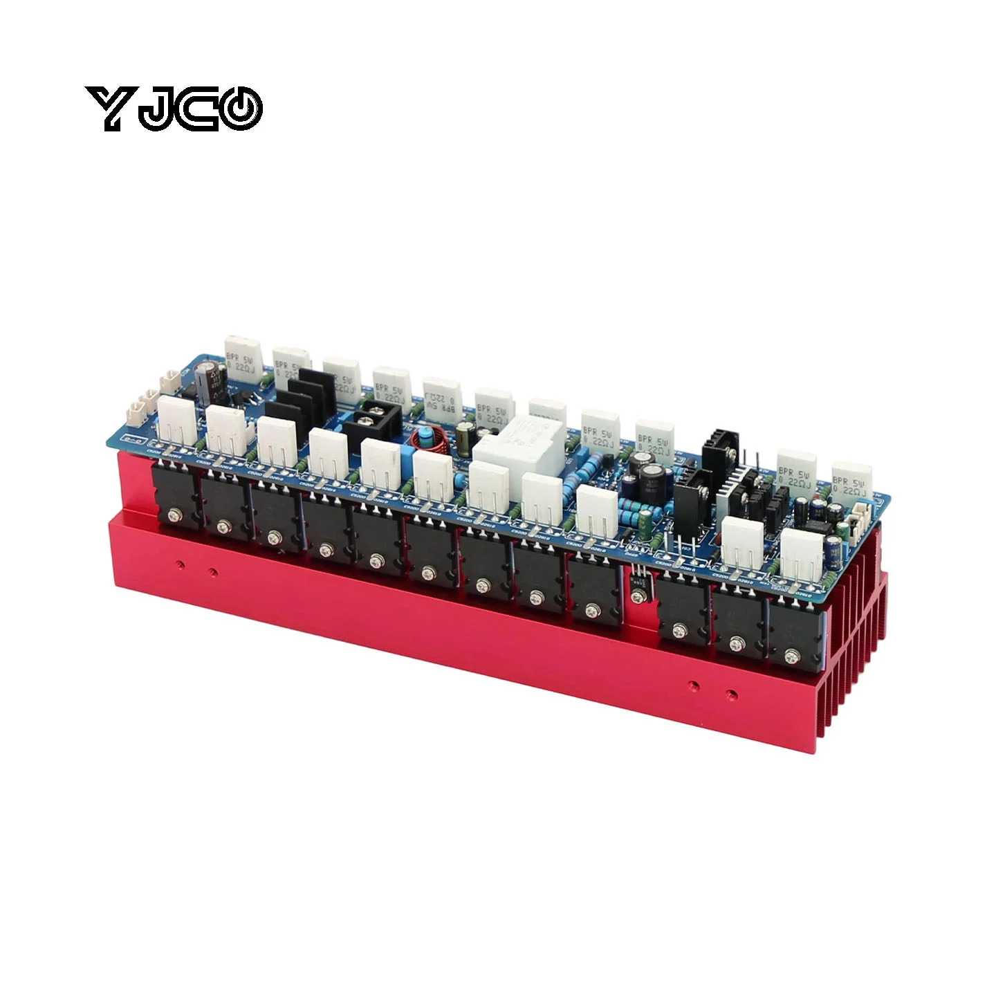 

YJCO 1500W Mono Power Amplifier Board 24PCS TT1943/5200 Transistor HIFI Stage Home Audio Amp Board Dual DC ±75V Power Supply