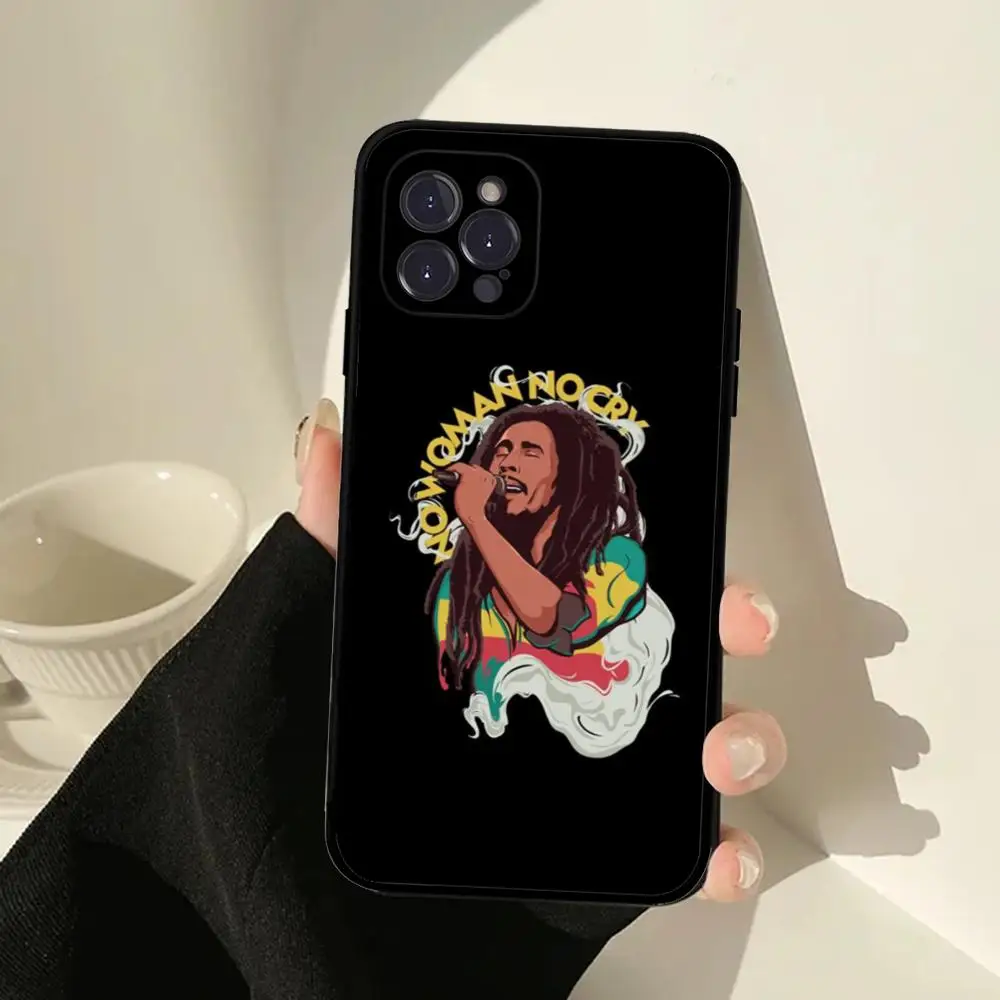 Bob Marley Singer Phone Case For IPhone 15 14 13 12 Mini 11 Pro XS Max X XR SE 6 7 8 Plus Soft Silicone Cover