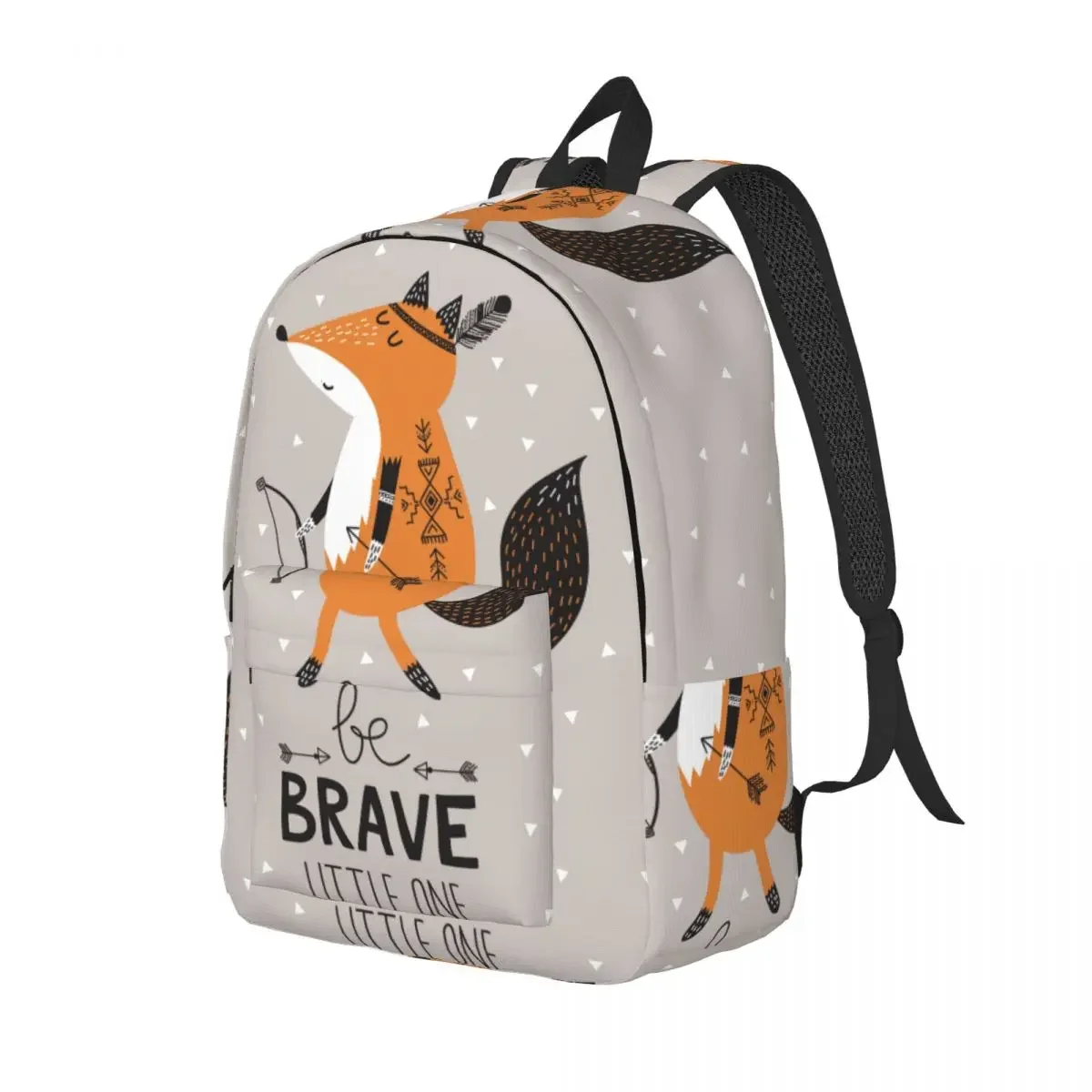 Be Brave Cute Fox Backpack Unisex Travel Bag Schoolbag Bookbag Mochila