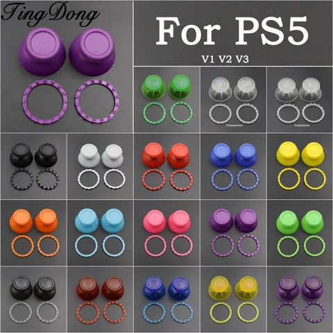 1/2/3Set 3D Joystick Thumbstick Caps & Accent Rings For PS5 DualSense…