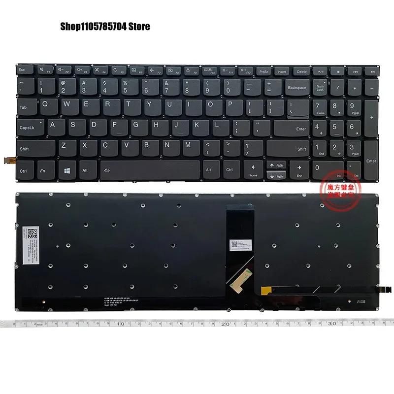 DL New US Keyboard Backlit for Lenovo Yoga C740-15 C740-15IML S740-15 V740-15 V340-15 Thinkbook 15IIL E5-IML 15-IML 15-IIL