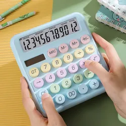 Dopamine Candy Colored Desktop Calculator, High Beauty, Office, School, Student Stationery, Cute, Kawaii