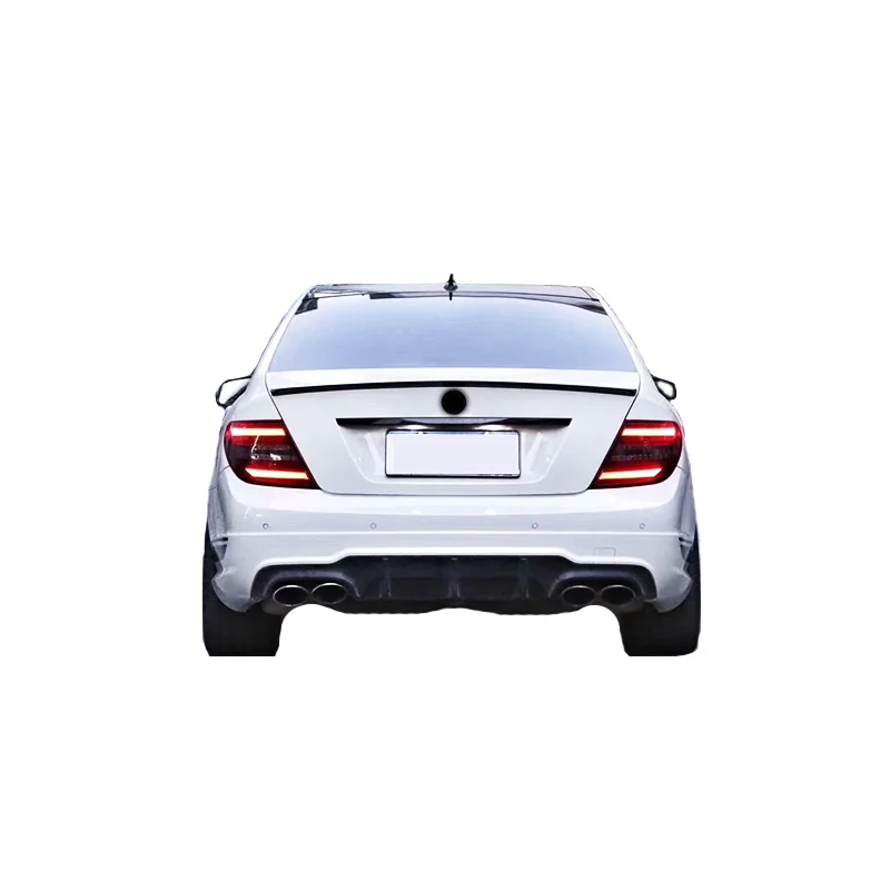 Whole Set Body Kit for C Class W204 C200 C260 C300 2007-2014 to C63 Front Rear Bumper Grille Side Skirt view 3