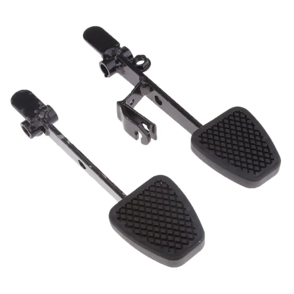 

2 Pcs Brake & Throttle Pedals Brake Fuel ATV Pedal for Go Kart UTV ATV Non-slip Foot Rest Throttle Brake Pedal