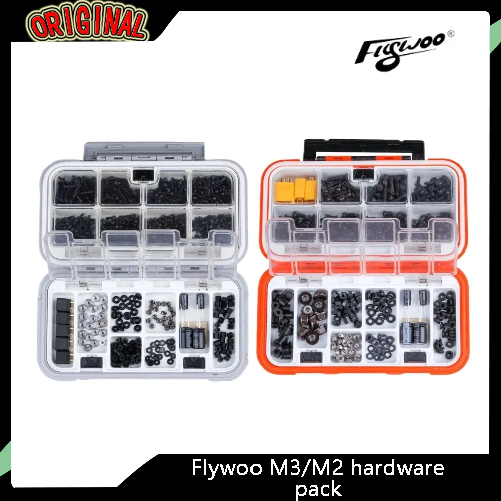 

Комплект оборудования FPV Flywoo M3/M2 — универсальные винты, гайки, конденсаторы и демпфирующие детали