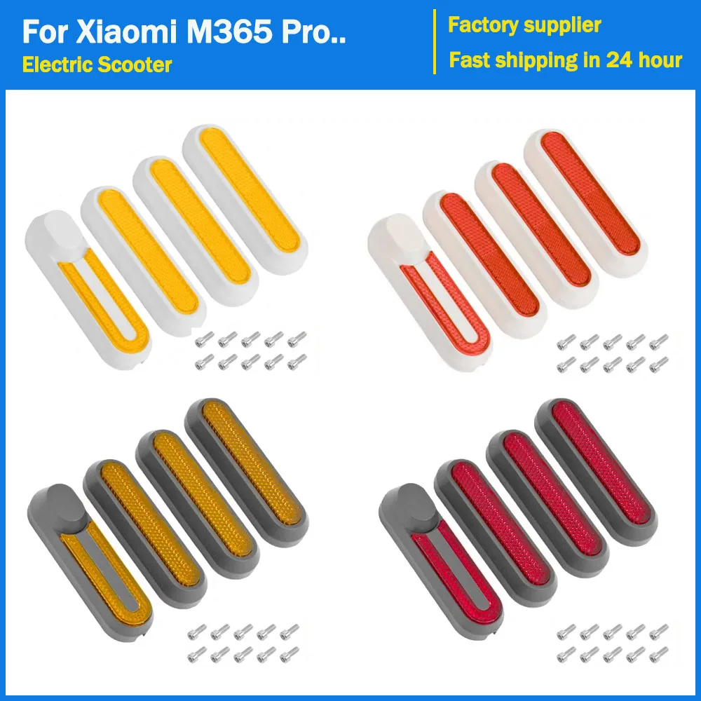 Wheel Cover Protection Shell for Xiaomi M365 Pro 1S Pro2 Mi3 Electric Scooter Front Rear Hub Cap Safety Night Reflective Parts