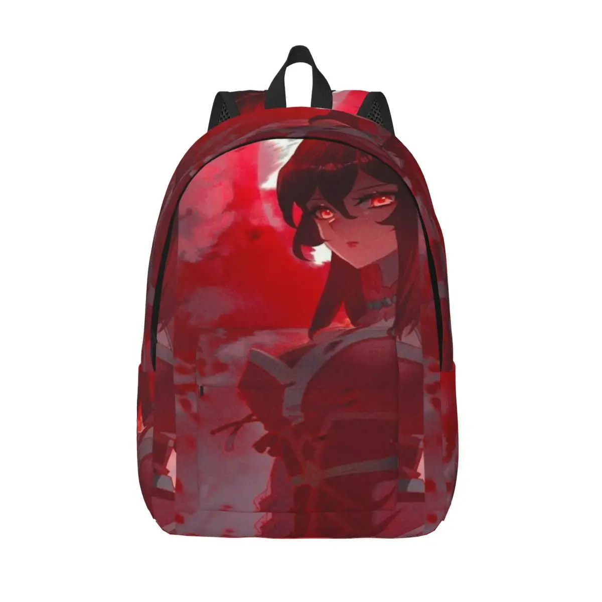 

Кровь Луна Аниме Девушка Простой и стильный рюкзак Холщовый рюкзак Мужской рюкзак