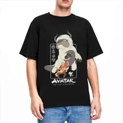 Avatar The Last Airbender Air Nomad Aang Appa T Shirts Sky Flying Bison 100% Cotton T-shirt Clothing Fashion Tee Shirt Summer