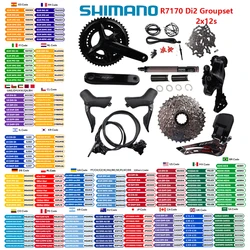 Shimano 105 Di2 Groupset R7170 12s Groupset  R7170 Brake R7100 Crankset R7150 FD R7150 RD Original Shimano