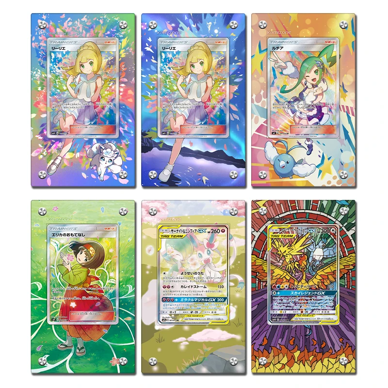 Pokemon Ptcg Japanese Version Marnie Lillie Collector Card Display Hd Stand Acrylic Standing Card Anime Collection Gift Toy