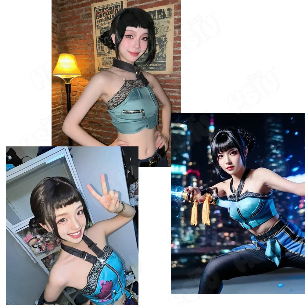 Cosplay Wig Fiber synthetic wig「HSIU」40CM Black short Wig+Wig cap Anime Cosplay Wig