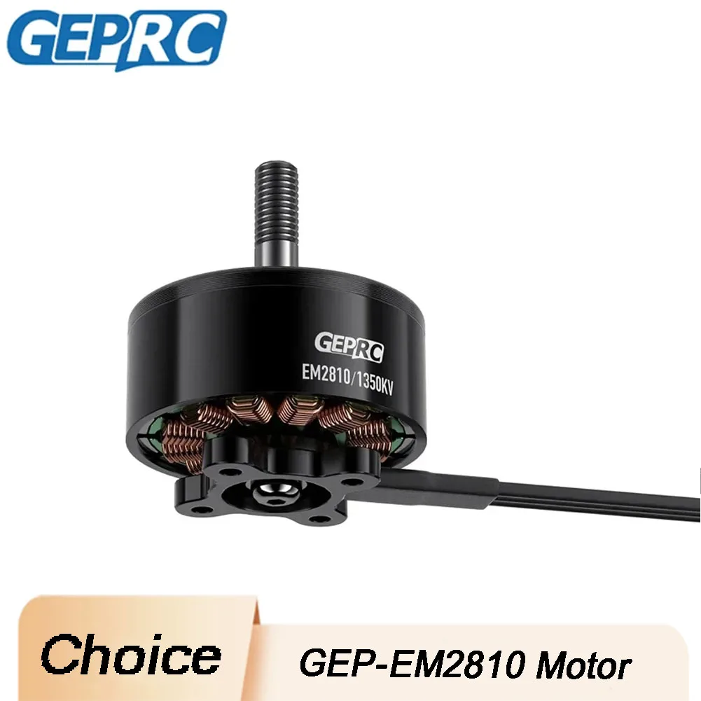 

GEPRC EM2810 Motor 1280KV 1350KV 6S LiPo 1160W 1240W 5mm Steel Shaft for 7-8 Inch FPV Fans