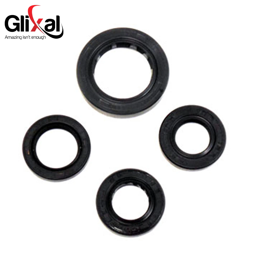 Glixal GY6 125cc 150cc 4T Complete Oil Seal Kit for 152QMI 157QMJ Scooter Moped ATV Quad Go-Kart Engine
