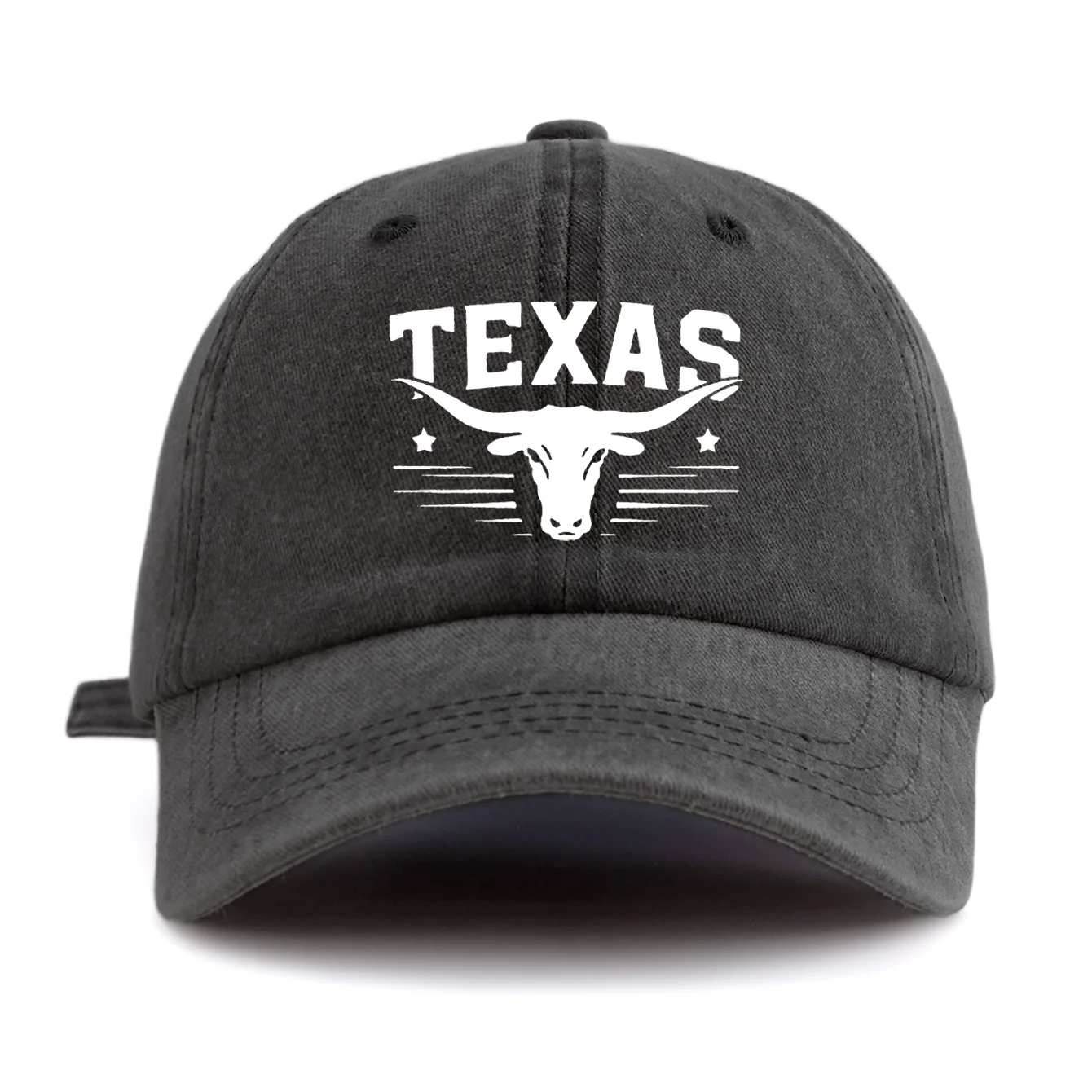 1 Pc TEXAS Print Washed Baseball Cap, Classic Casual Stylish, Perfect Gift For Families And Friends