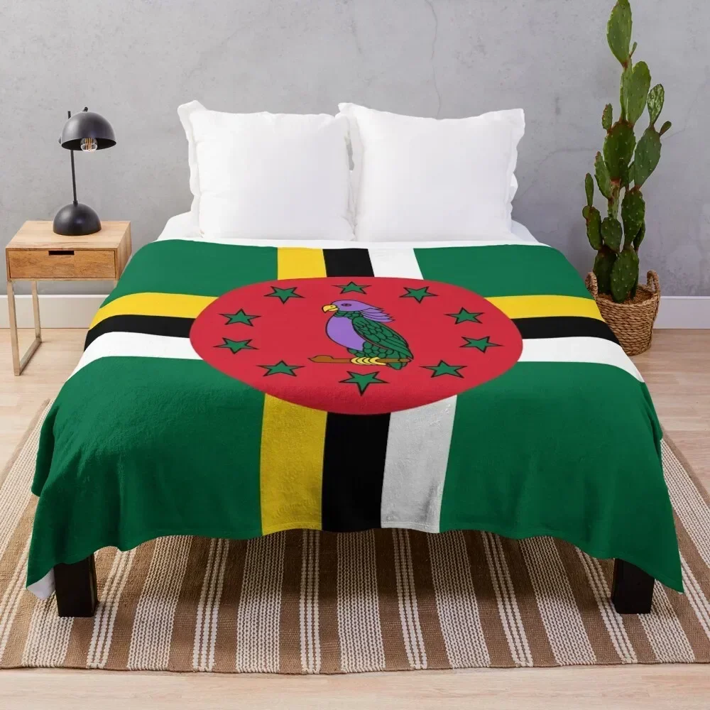 Flag of Dominica Throw Blanket