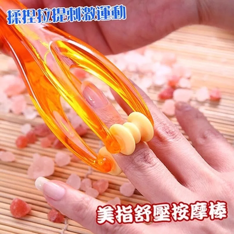 Finger Massager Roller Type Elastic Hand Roller Clip