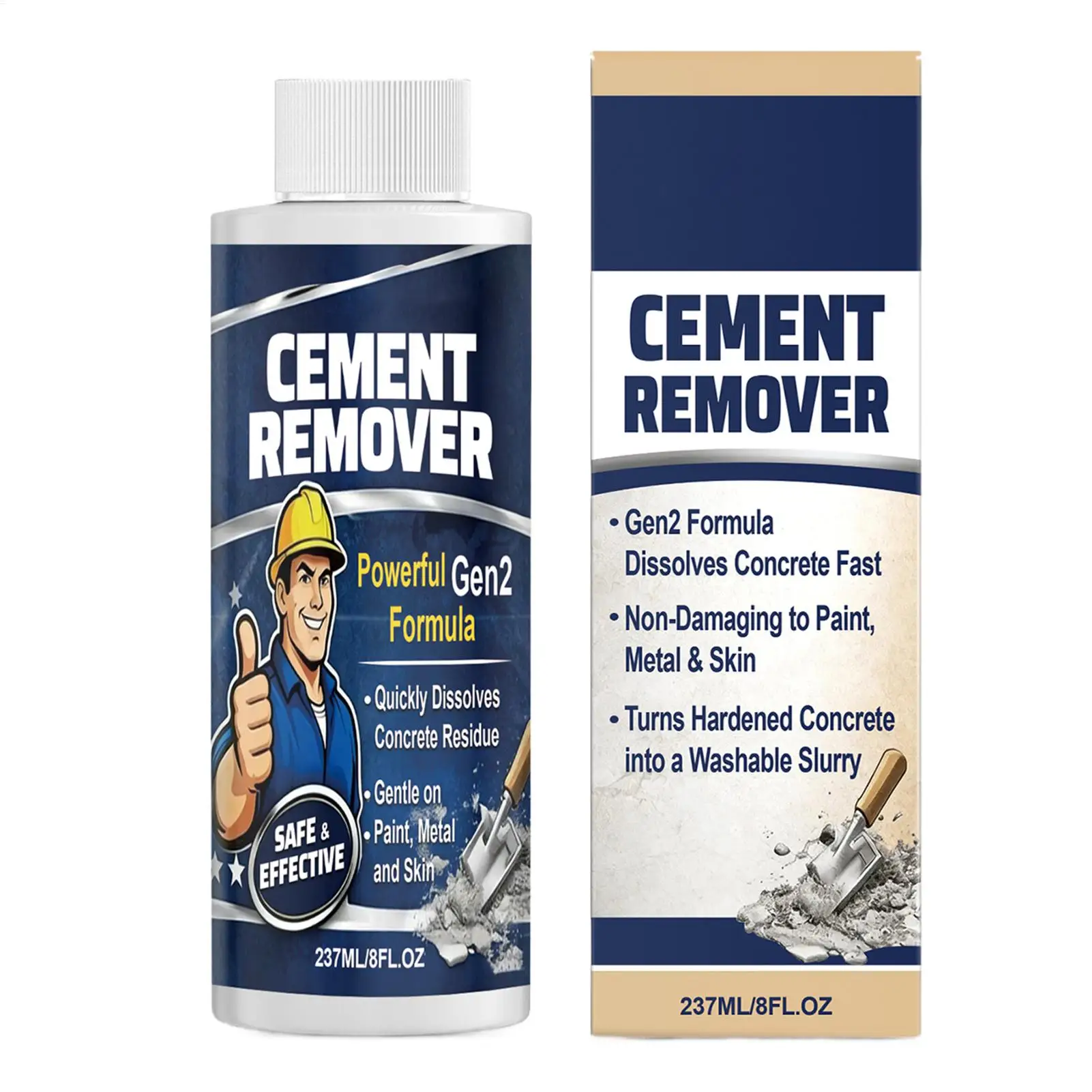 237ml Cement Cleaner Dissolves Concrete Cement For Indoor And Outdoor Use Strong Decontamination Suitable For Floors And Tiles